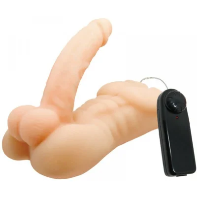 Vibrator Temptation Bigger Man, Multispeed, TPR, Natural, 19.5 cm