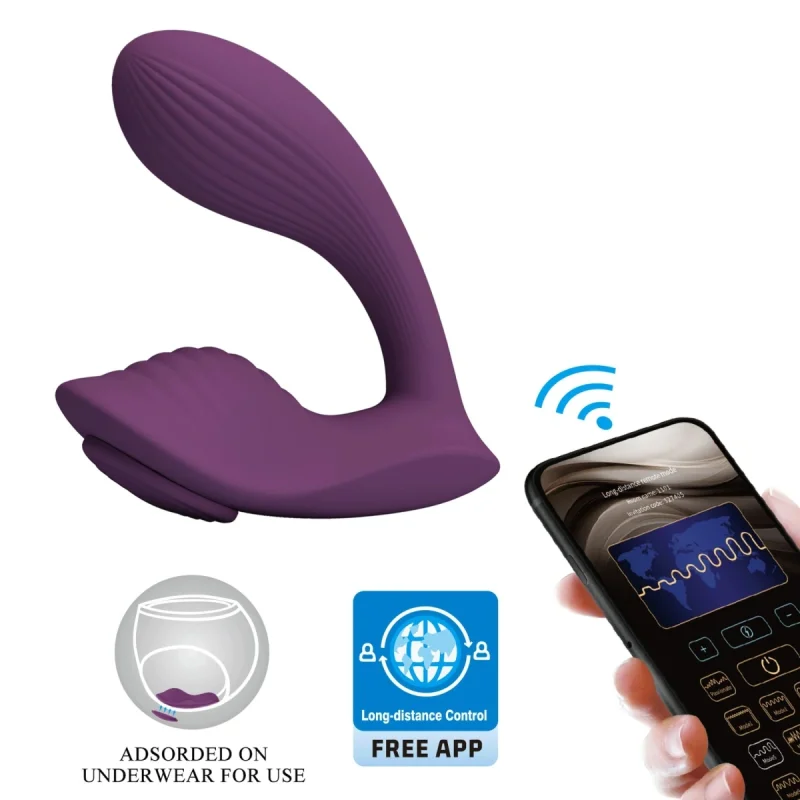 Vibrator Wearable Franz, Bluetooth Control, Mobile App, Silicon, USB, Mov, 11 cm