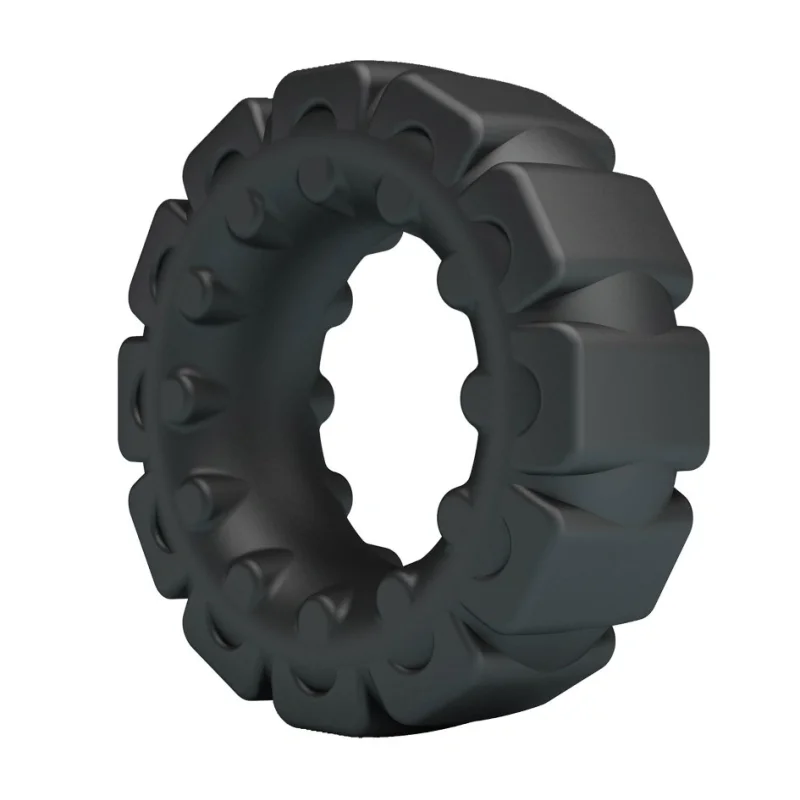 Inel de Penis Laiden, Silicon Super Soft, Negru