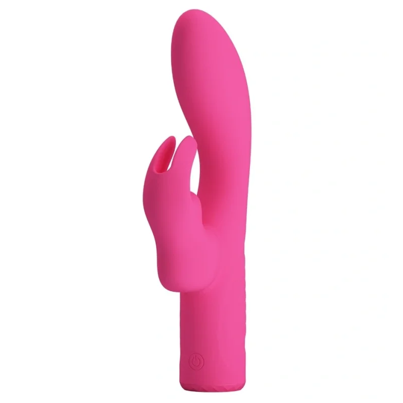 Vibrator Iepuras Elivia, 10 Moduri Vibratii, USB Magnetic, Roz, 17.2 cm