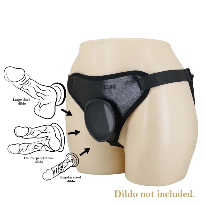 Ham Harness Briefs Caludio I, Fixare cu Ventuza, Negru