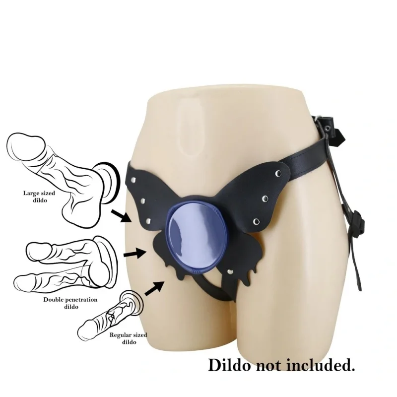 Ham Harness Briefs Caludio II, Fixare cu Ventuza, Negru/Albastru