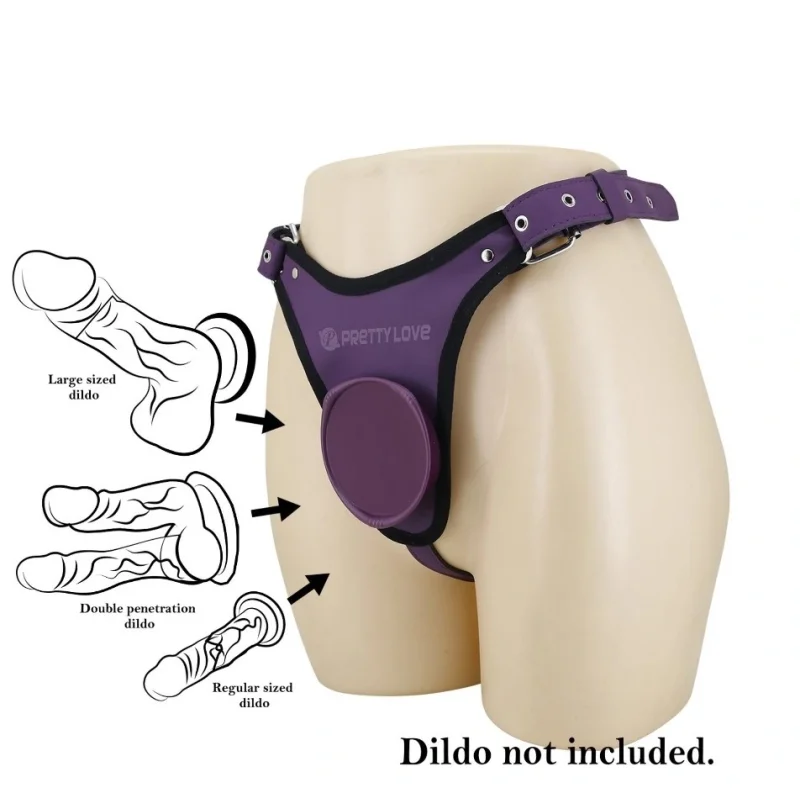 Ham Harness Briefs Caludio III, Fixare cu Ventuza, Mov