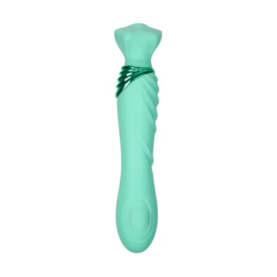 Vibrator Mermaids Extasy FairyGasm, 6 Moduri Vibratii, 6 Moduri Tapare, Silicon, USB, Verde