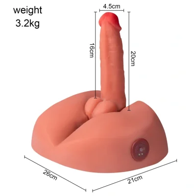 Masturbator Honey Ass&Dildo, 7 Moduri Impingere si Vibratii, SuperSkin, USB, Natural, 3.2 kg