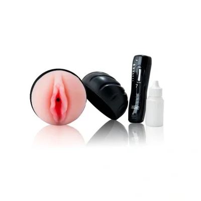 Masturbator Pussy cu Telecomanda, 7 Moduri Vibratii, TPE, Natural, 24 cm