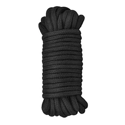 Sfoara Bondage Rope 10 m, Negru, Passion Labs