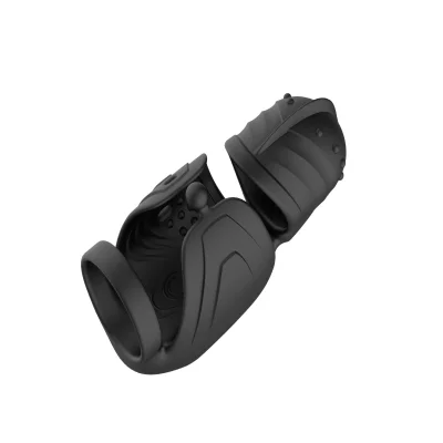 Masturbator Exciting, 10 Moduri Vibratii, 10 Moduri Rotatii, Silicon, USB Magnetic, Negru 14 cm