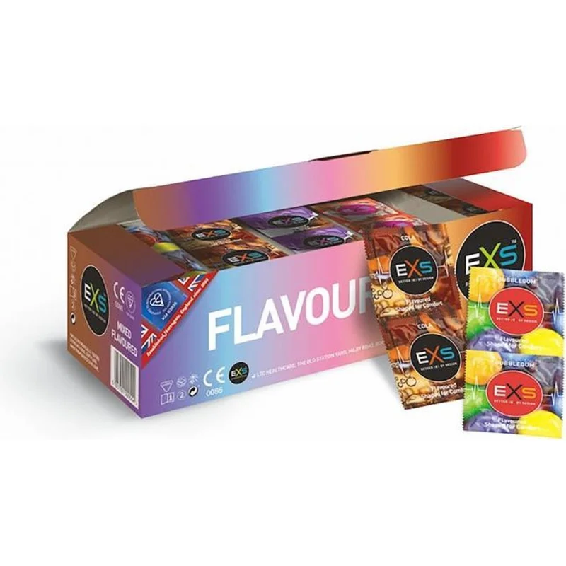 144 Prezervative Mixed Flavoured Vegan Friendly