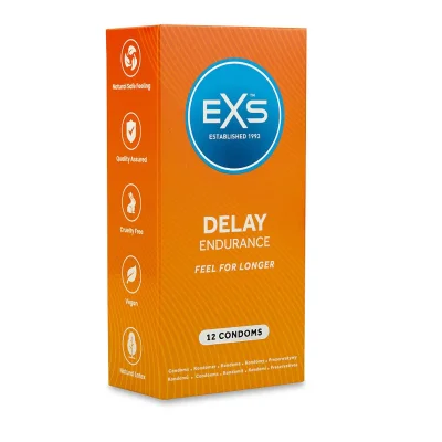 Set 12 Prezervative Delay pentru Intarzierea Ejacularii, Latex