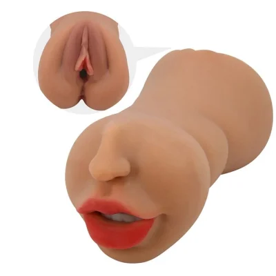 Masturbator Mouth&Pussy Crazy Bull Zoey, Soft Skin, Maro, 17 cm