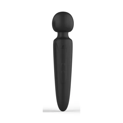 Premium Vibrator Masaj Wand, 10 Moduri Vibratii, Silicon, USB, Negru, JGF Premium Sex Toys