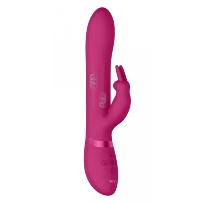 Vibrator Rabbit 3-in-1 Amoris Stimulating Beads Silicon Roz