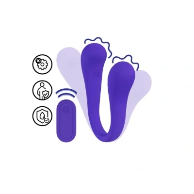 Stimulator Bendable Dual-Ended, Remote Control, Silicon, USB, Mov